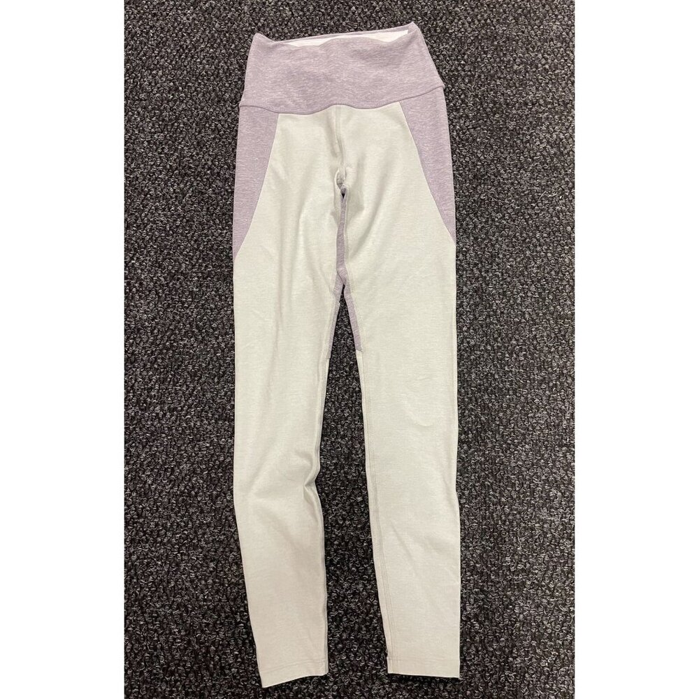 Beyond leggings Yoga High Waisted Space Dye teal purple‎ yoga pants size Small